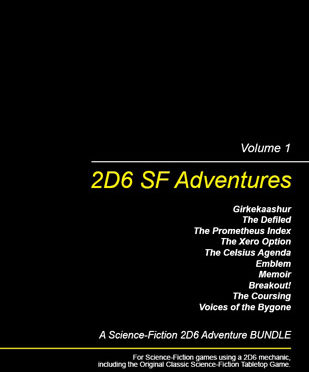 A Review of the Role Playing Game Supplement 2d6 SF Adventures, Vol. 1