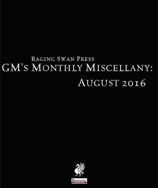 GM's Monthly Miscellany: August 2016