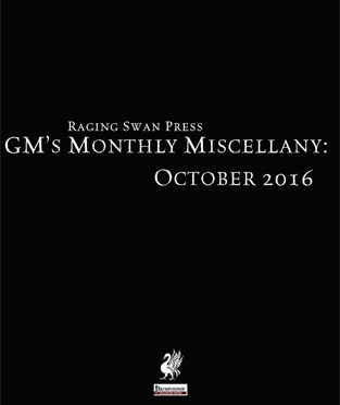 Free Role Playing Game Supplement Review: GM’s Monthly Miscellany: October 2016