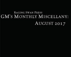 GM's Monthly Miscellany: August 2017