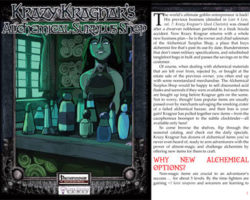 A Review of the Role Playing Game Supplement Krazy Kragnar’s Alchemical Surplus Shop