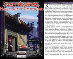 A Review of the Role Playing Game Supplement Krazy Kragnar’s Magic Staff Emporium
