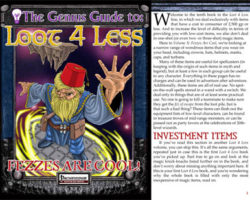 A Review of the Role Playing Game Supplement The Genius Guide to Loot 4 Less Vol. 10: Fezzes Are Cool!