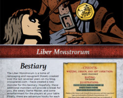 A Review of the Role Playing Game Supplement Liber Monstrorum for Shadow of the Demon Lord