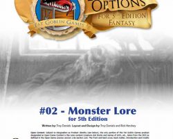 Expanded Options #02 - Monster Lore Skill for 5th Edition Fantasy
