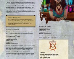 A Review of the Role Playing Game Supplement The Cantrip Cantina: Holiday Libations