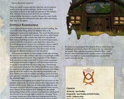 A Review of the Role Playing Game Supplement Downtime Destinations: The Kelpie’s Hole