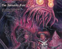 A Review of the Role Playing Game Supplement Dungeon Crawl Classics #77: The Croaking Fane