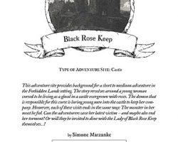 A Review of the Role Playing Game Supplement Black Rose Keep