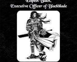 Faces of the Tarnished Souk: Elspeth Black, Executive Officer of Blackblade (PFRPG)