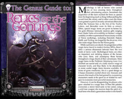 A Review of the Role Playing Game Supplement The Genius Guide to Relics of the Godlings