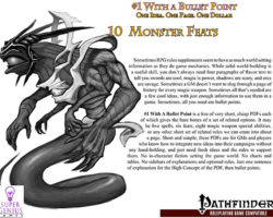 A Review of the Role Playing Game Supplement #1 With a Bullet Point: 10 Monster Feats