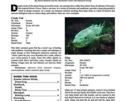 A Review of the Role Playing Game Supplement Wisdom from the Wastelands Issue #23: Sea Monsters
