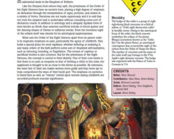 A Review of the Role Playing Game Supplement Agrik: Order of the Eight Demons