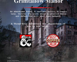 A Review of the Role Playing Game Supplement The Haunting of Grimtallow Manor