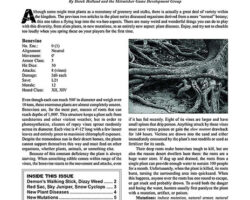 A Review of the Role Playing Game Supplement Wisdom from the Wastelands Issue #37: Plant Mutants III