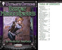 A Review of the Role Playing Game Supplement Ultimate Options: Bardic Masterpieces