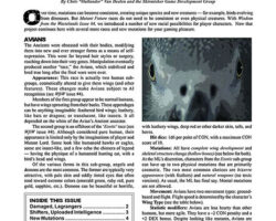 A Review of the Role Playing Game Supplement Wisdom from the Wastelands Issue #40: New Races 2