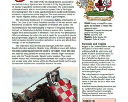 Larani: Order of the Checkered Shield