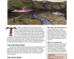 A Review of the Role Playing Game Supplement Telumar Earthmaster Site