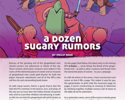 Free Role Playing Game Supplement Review: A Dozen Sugary Rumors