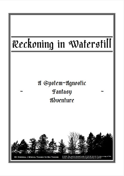 A Review of the Role Playing Game Supplement Reckoning in Waterstill