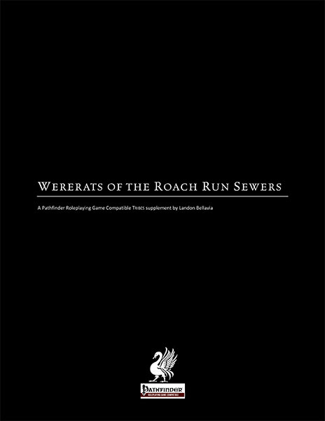 A Review of the Role Playing Game Supplement Wererats of the Roach-Run Sewers