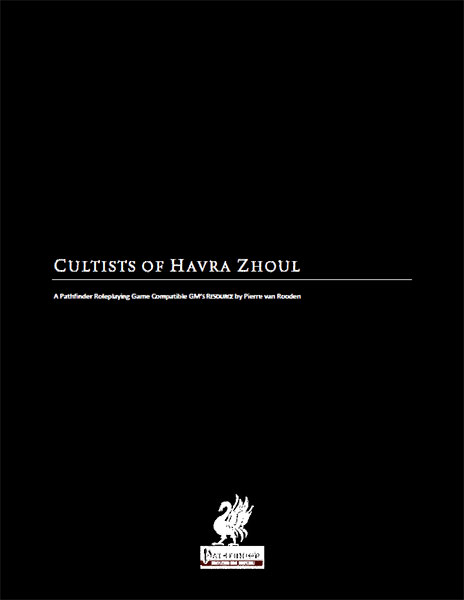 A Review of the Role Playing Game Supplement Cultists of Havra Zhoul