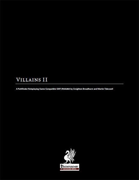 A Review of the Role Playing Game Supplement Villains II