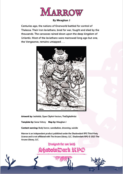 Free Role Playing Game Supplement Review: Marrow: A Shadowdark RPG Adventure