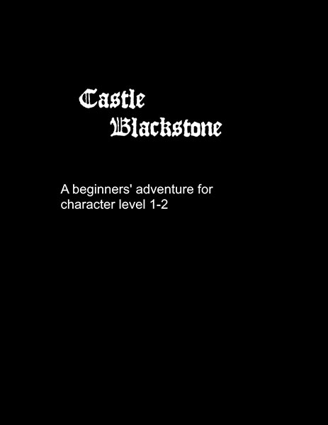 Free Role Playing Game Supplement Review: Castle Blackstone