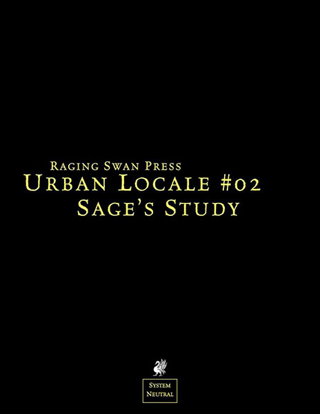 A Review of the Role Playing Game Supplement Urban Locale #02: Sage’s Study