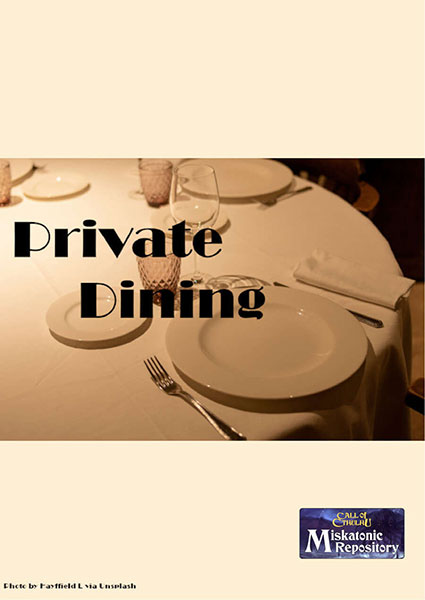 A Review of the Role Playing Game Supplement Private Dining