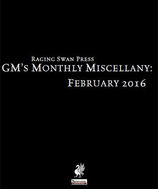 Free Role Playing Game Supplement Review: GM’s Monthly Miscellany: February 2016