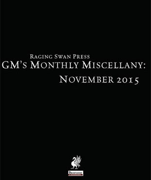 Free Role Playing Game Supplement Review: GM’s Monthly Miscellany: November 2015