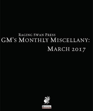Free Role Playing Game Supplement Review: GM’s Monthly Miscellany: March 2017