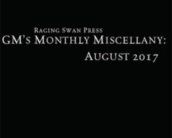 Free Role Playing Game Supplement Review: GM’s Monthly Miscellany: August 2017