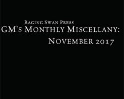 Free Role Playing Game Supplement Review: GM’s Monthly Miscellany: November 2017