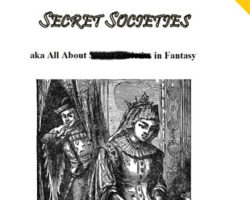 Free Role Playing Game Supplement Review: Secret Societies aka All About Secret Societies in Fantasy