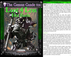 A Review of the Role Playing Game Supplement The Genius Guide to Loot 4 Less Vol. 3: Hot Rods