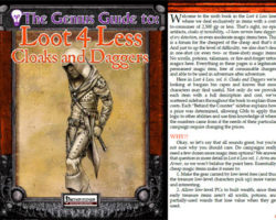The Genius Guide to Loot 4 Less Vol. 6: Cloaks and Daggers