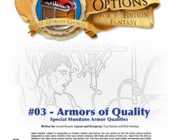 Expanded Options #03 - Items of Quality - Armor