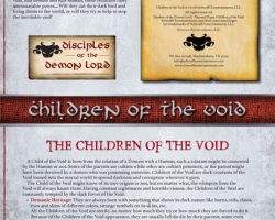 A Review of the Role Playing Game Supplement Children of the Void