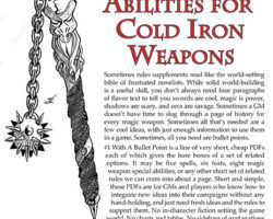 #1 With a Bullet Point: 5 Magic Abilities For Cold Iron Weapons