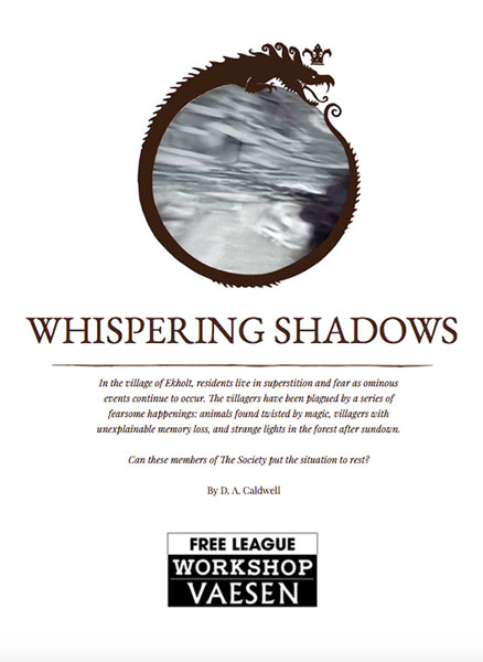 A Review of the Role Playing Game Supplement Whispering Shadows: A Vaesen Mystery