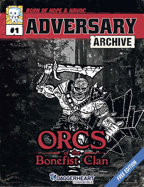 Free Role Playing Game Supplement Review: Adversary Archive #01: Orcs of the Bonefist Clan (Free Edition)