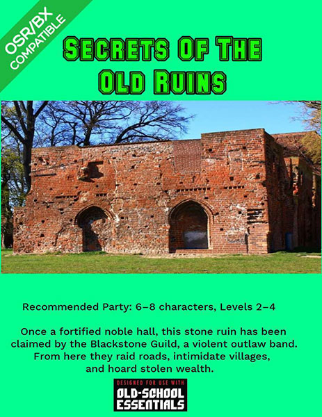 A Review of the Role Playing Game Supplement Secrets Of The Old Ruins