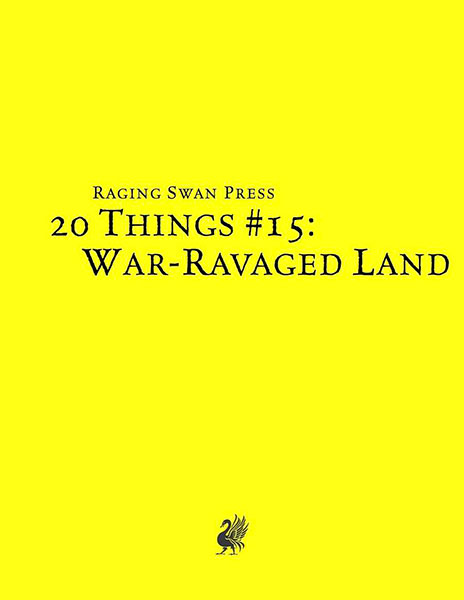 A Review of the Role Playing Game Supplement 20 Things #15: War-Ravaged Land (System Neutral Edition)