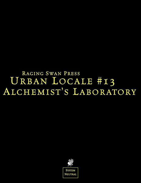 A Review of the Role Playing Game Supplement Urban Locale #13: Alchemist’s Laboratory