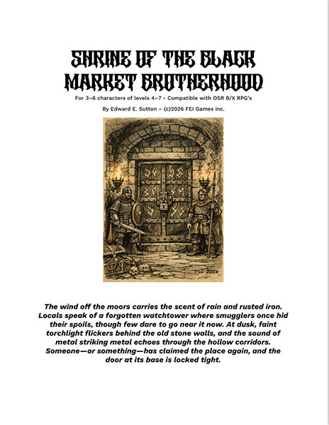 A Review of the Role Playing Game Supplement Shrine Of The Black Market Brotherhood